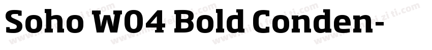Soho W04 Bold Conden字体转换